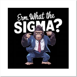 What The Sigma Ironic Brainrot Quote Posters and Art